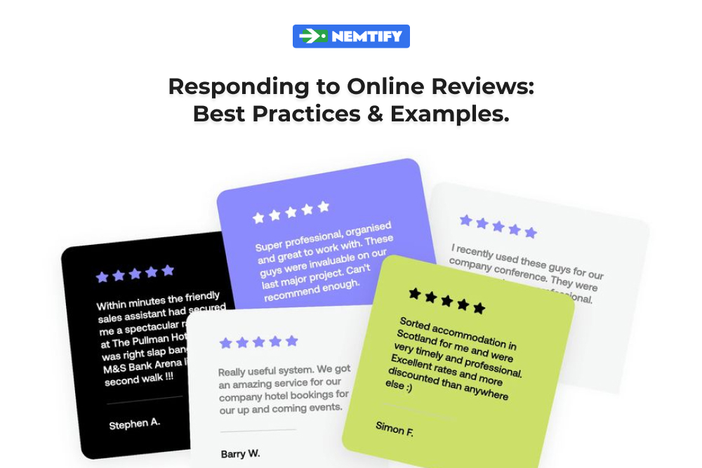 Responding to Online Reviews: Best Practices and Examples