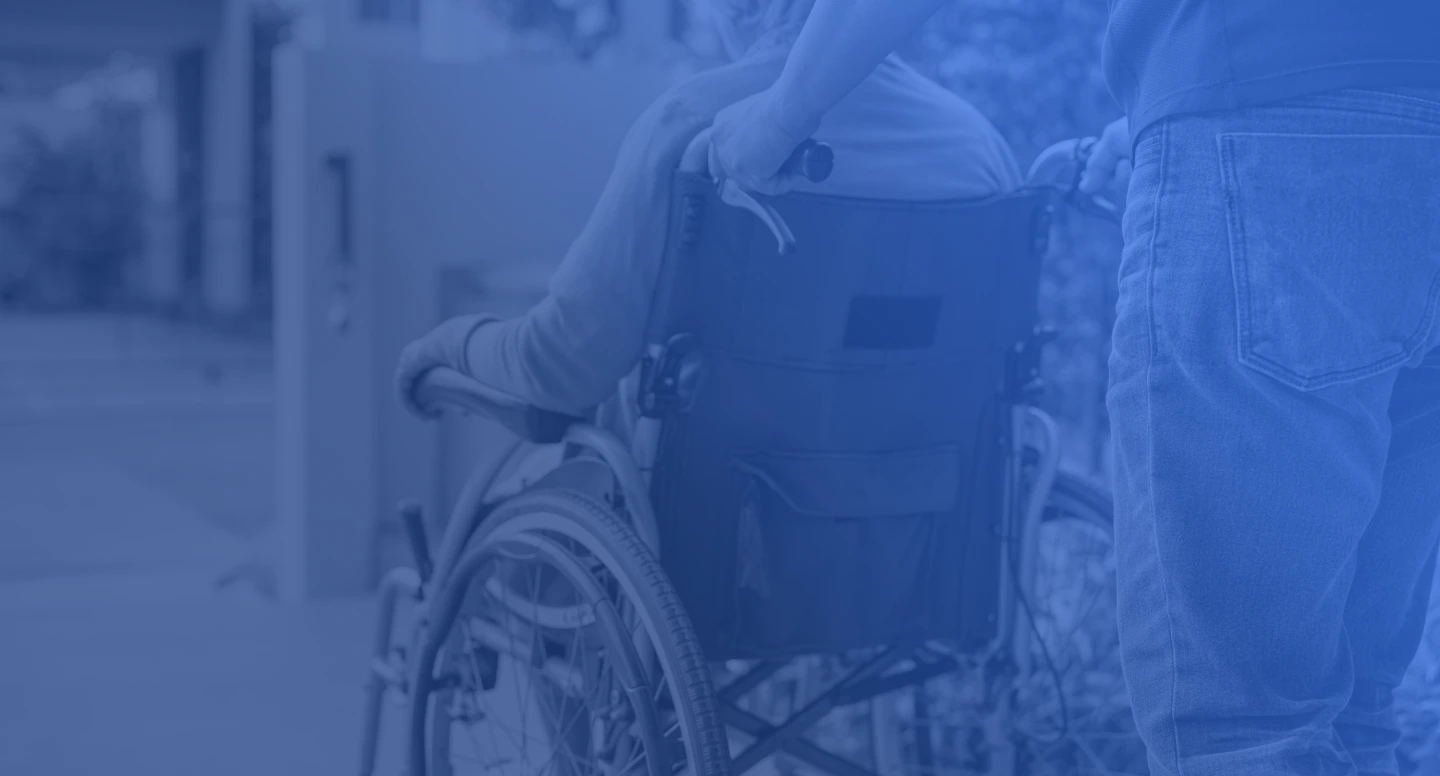 elderly man on wheelchair